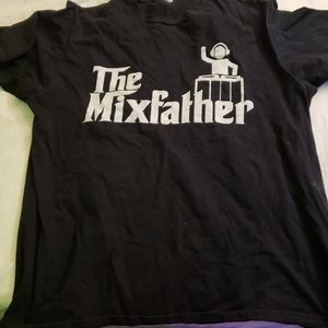 Mens Black DJ Micfather T shirt XXL